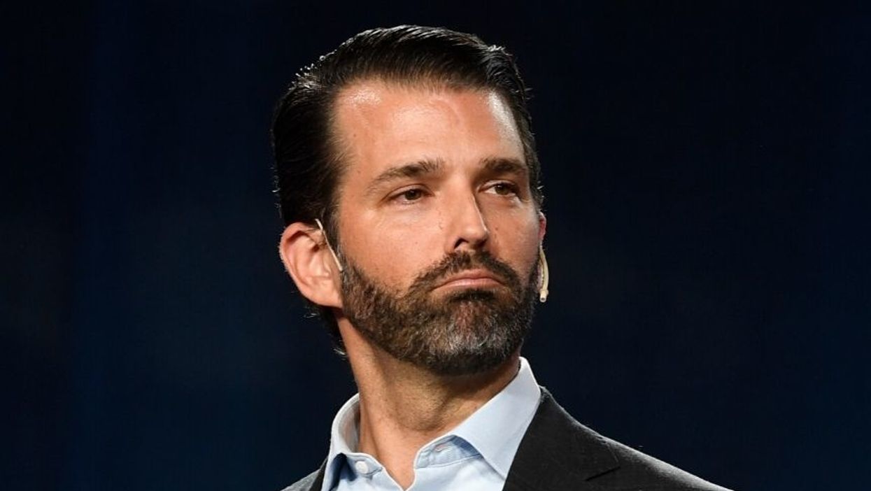 Don Jr. Shared Another Bizarre Meme of His Dad on Instagram to Own the Libs--This Time Trump Has a Man Bun