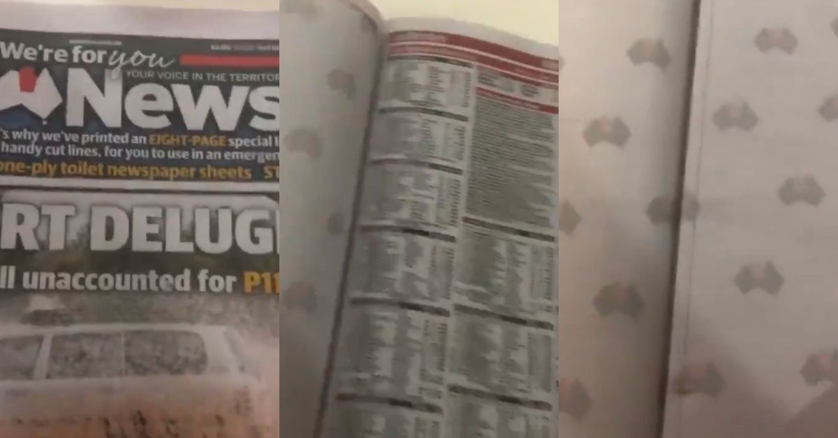 Newspaper Pitches In To Help With Toilet Paper Shortage Due To Coronavirus Panic By Printing Blank Extra Pages