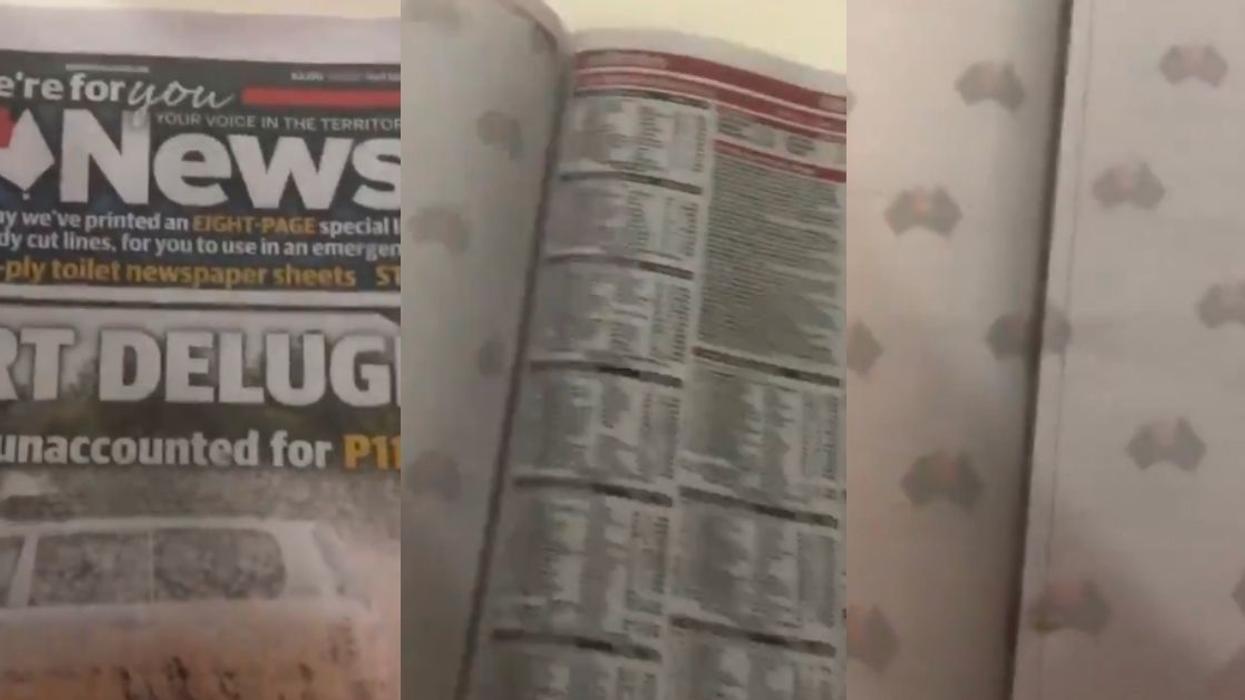 Newspaper Pitches In To Help With Toilet Paper Shortage Due To Coronavirus Panic By Printing Blank Extra Pages