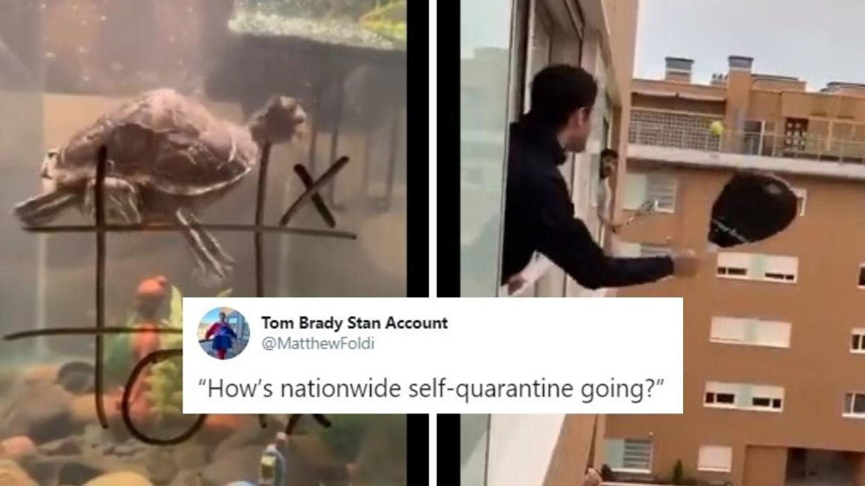 Now That All Sports Are Canceled, People Are Coming Up With Their Own Hilarious Competitions To Satisfy Their Competitive Spirits