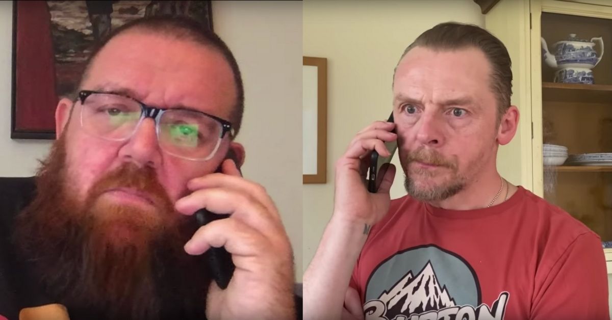 Simon Pegg And Nick Frost Deliver A Humorous 'Shaun Of The Dead'-Style Message About Staying Home