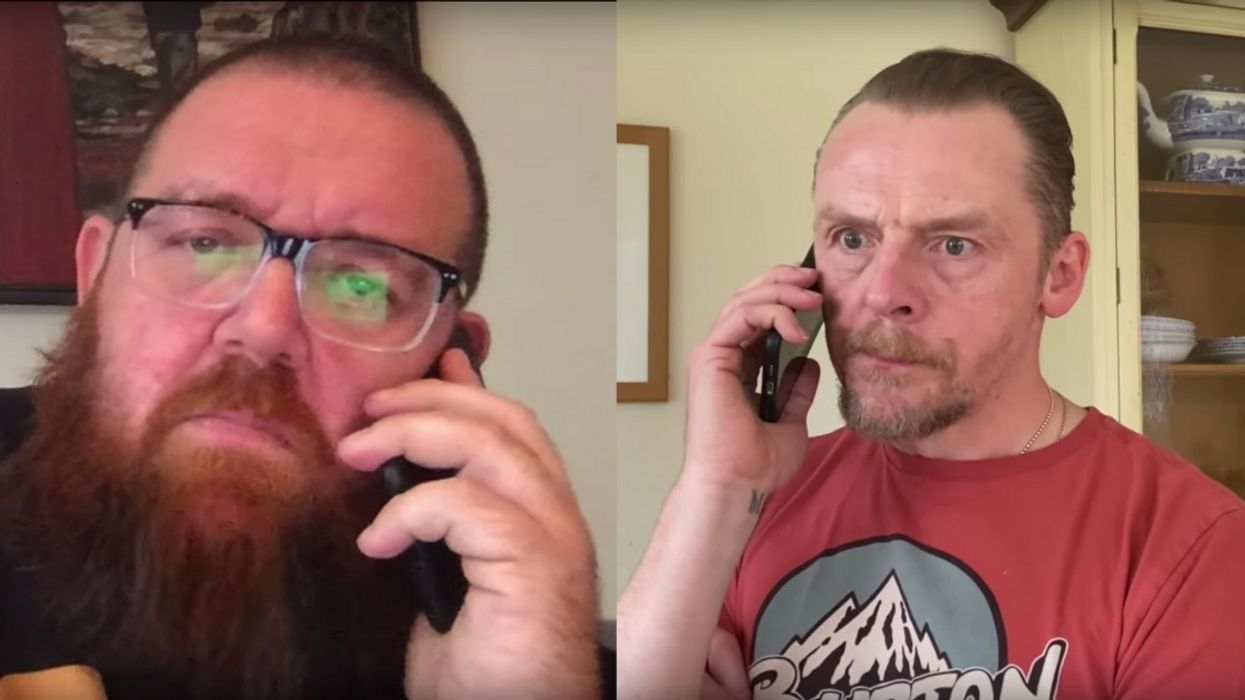 Simon Pegg And Nick Frost Deliver A Humorous 'Shaun Of The Dead'-Style Message About Staying Home