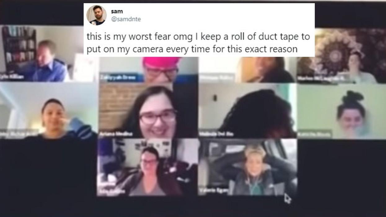 Video Conference Goes Hilariously Off The Rails After Woman Forgets Her Webcam Is Still On When She Goes To Use The Bathroom