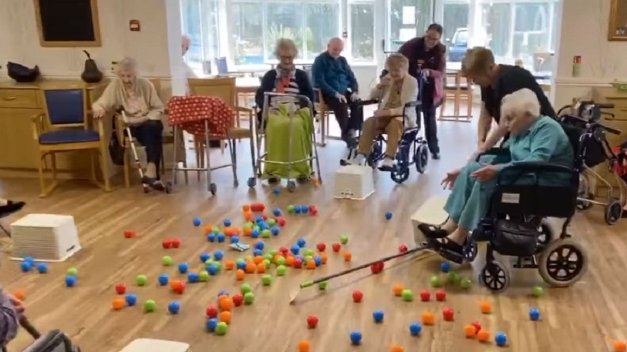 Nursing Home Residents Play Life-Sized Game Of Hungry Hungry Hippos To Lift Spirits During Isolation