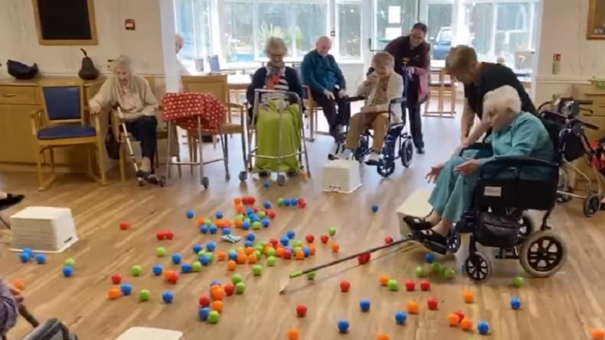 Nursing Home Residents Play Life-Sized Game Of Hungry Hungry Hippos To Lift Spirits During Isolation