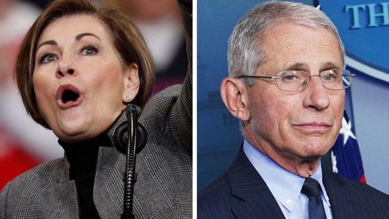 GOP Governor Slammed for Claiming Dr. Fauci Doesn't Have 'All the Information' After He Urged All States to Issue Stay at Home Orders