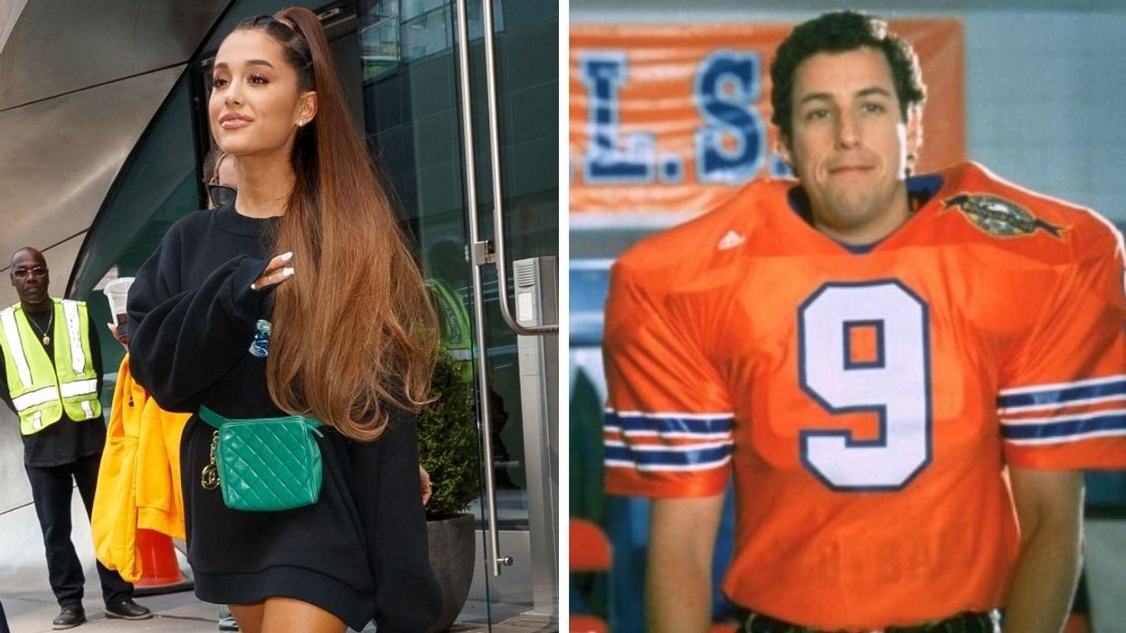 Ariana Grande Is Recreating Scenes From 'The Waterboy' While In Self-Isolation, And Adam Sandler Just Gave His Stamp Of Approval