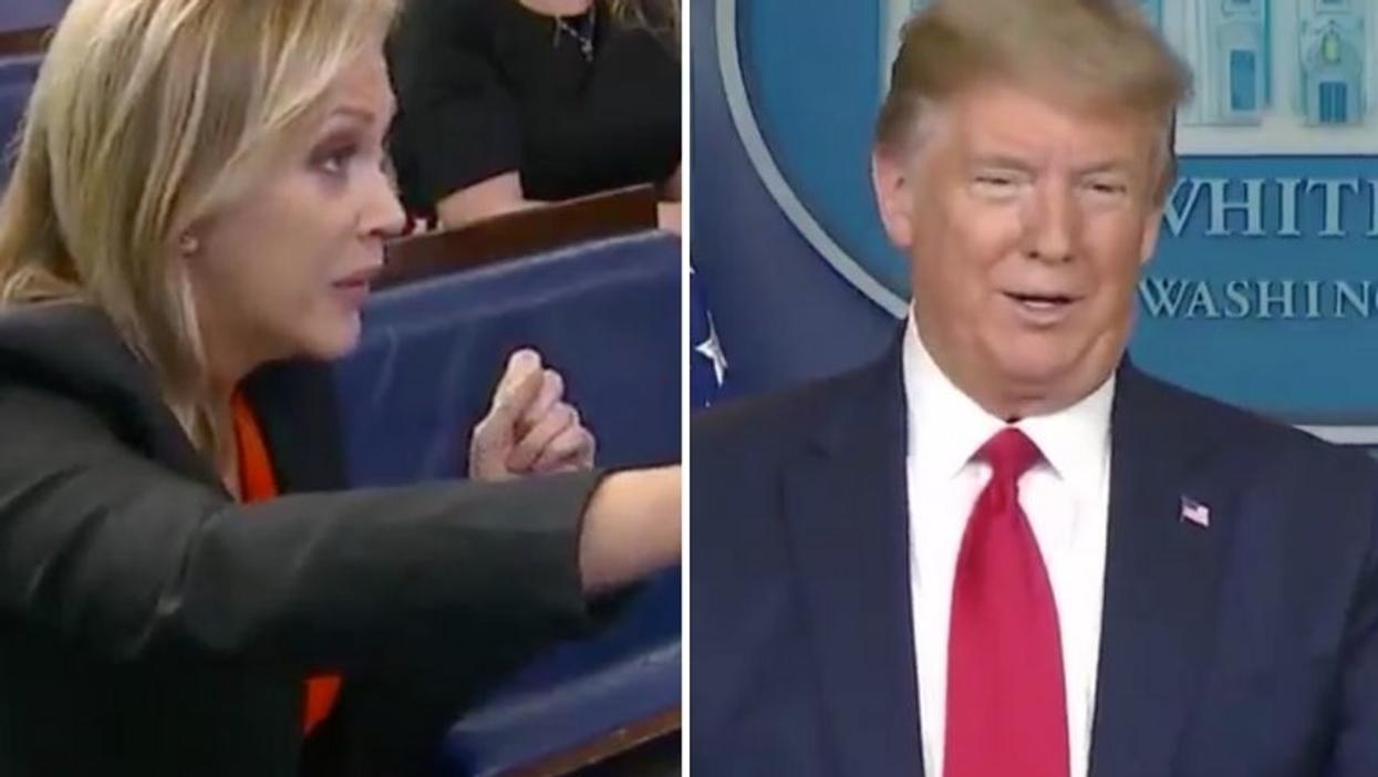 Reporter Calls Out Trump for Month Long Gap in Pandemic Response Video and We Now See Why They Left It Blank