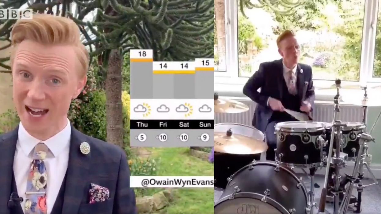 Weatherman Goes Viral After Enthusiastically Drumming Along To The BBC News Theme