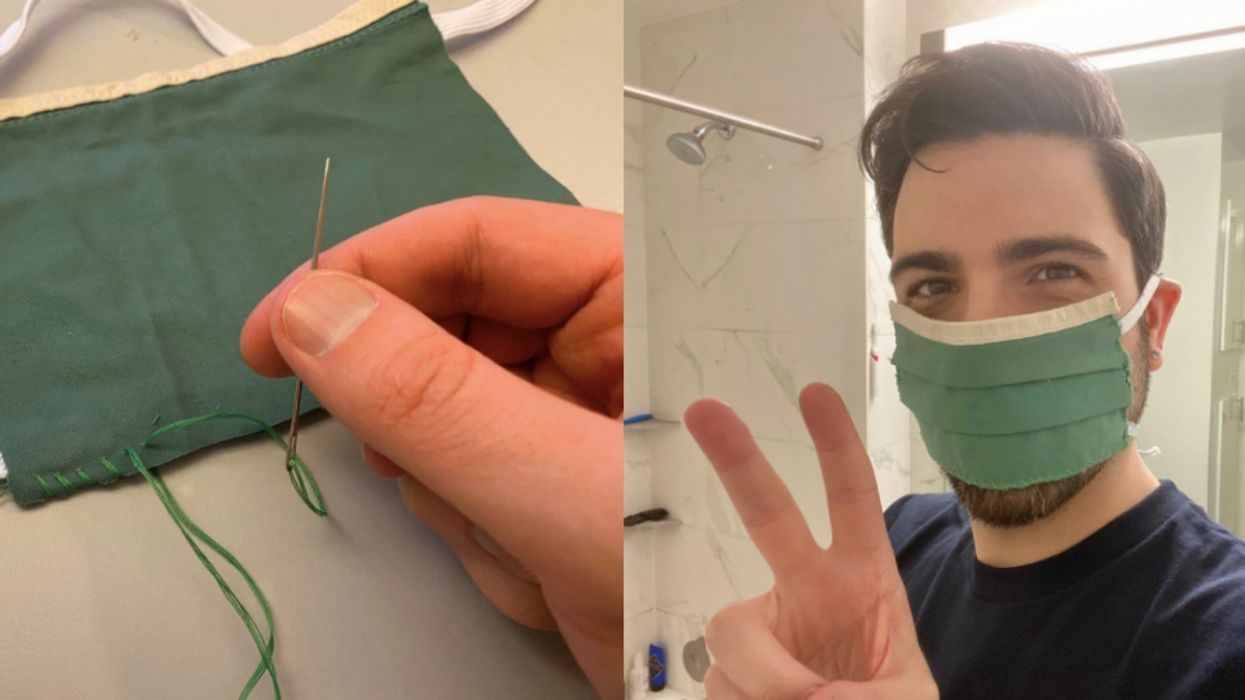 Man's Tweet About Making A DIY Mask Out Of His Old Clothes Has An Unexpectedly NSFW Twist