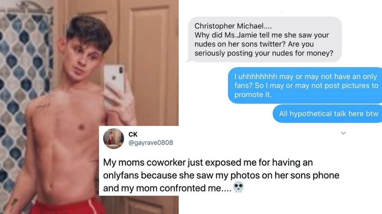 Gay Man's Mom Has Priceless Reaction After Her Coworker Tips Her Off To Her Son's Racy OnlyFans Account