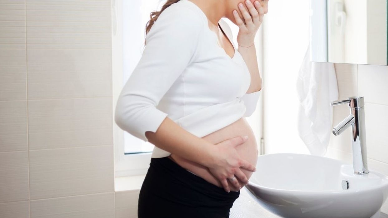 Pregnant Woman Left Guilt-Ridden After Her Overactive Brain Causes Her To Puke While Going Down On Her Husband