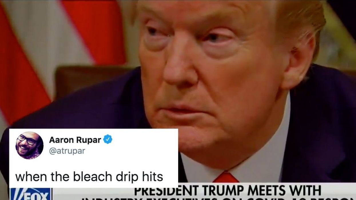 Trump Is Getting Roasted After Being Caught Quietly Slurring Words Into A Hot Mic During His Press Briefing