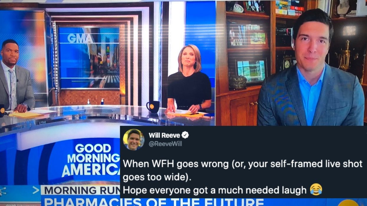 'Good Morning America' Reporter Does Live Segment Without Realizing We Could All See He Wasn't Wearing Pants
