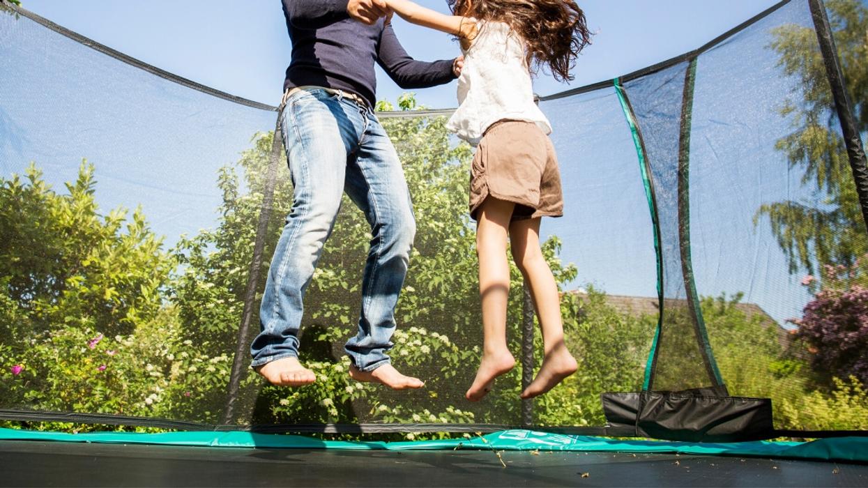 Dad's Attempt To Be A 'Fun Dad' On A Trampoline Quickly Goes South After He Breaks His 5-Year-Old Daughter's Ankle