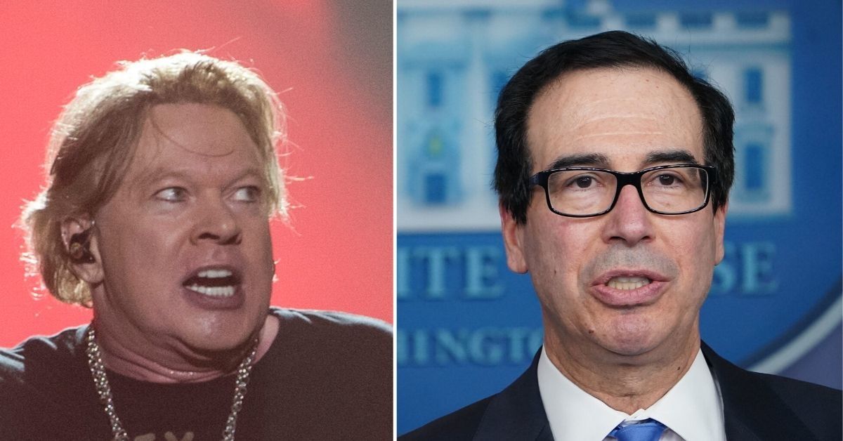Axl Rose And Treasury Secretary Steve Mnuchin Are Now Trading Blows In 2020's Most Bonkers Twitter Feud