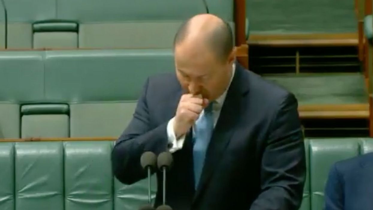 Politician's Coughing Fit During Speech Gets So Bad That He's Now Self-Isolating While Waiting For Test Results