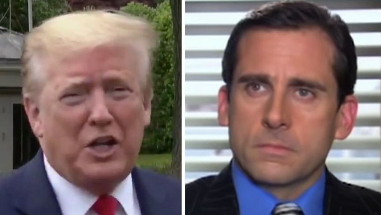 The DNC Just Perfectly Roasted Trump for His Bizarre Michael Scott-Like Explanation of His Negative Virus Test Result