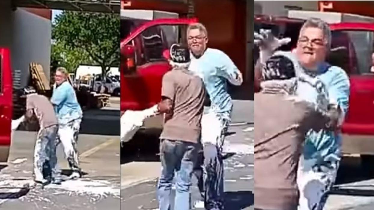 Social Distancing Argument Turns Into All-Out Paint Fight At Florida Home Depot In Wild Video