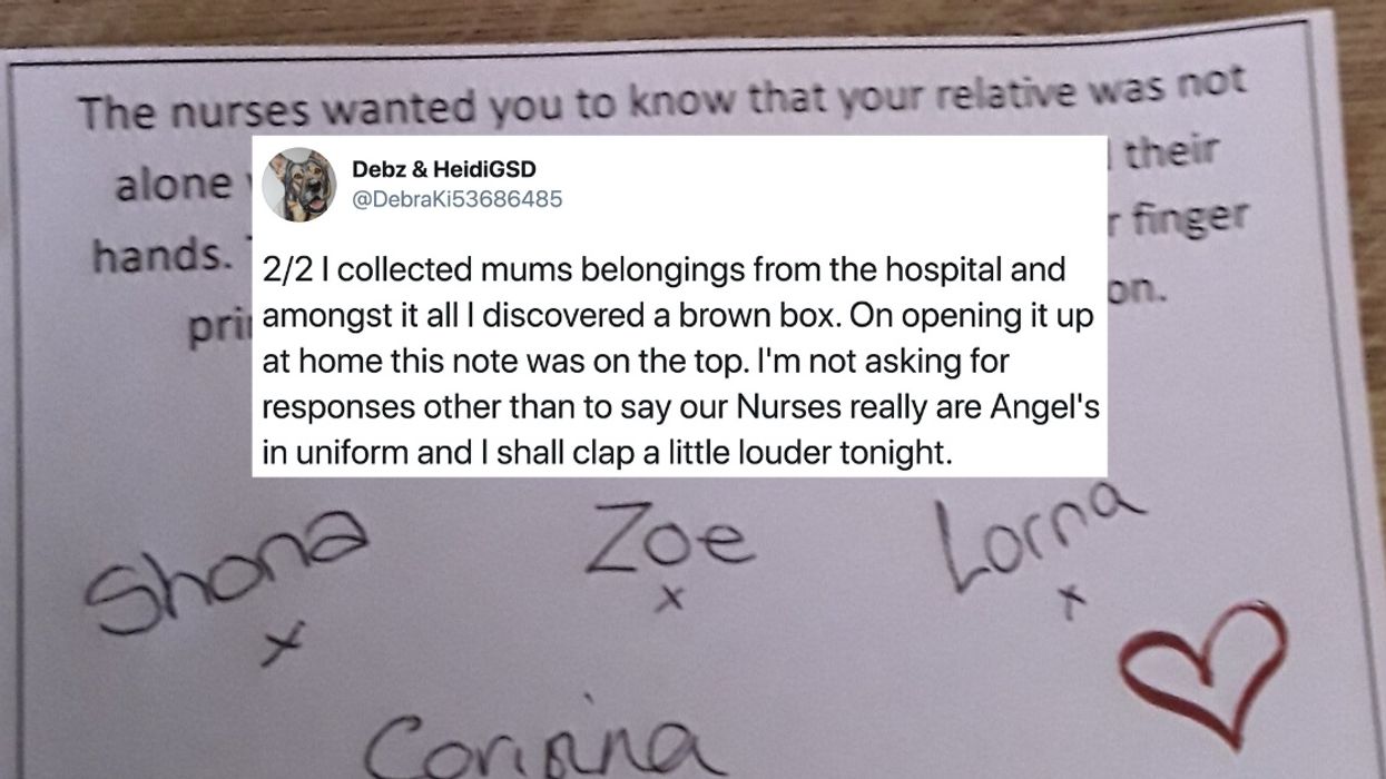 Relative Finds Moving Note From Nurses While Collecting Mom's Belongings After She Died From Virus