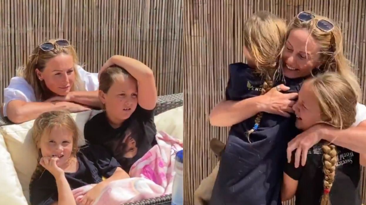 Physician Mom Surprises Her Daughters In Emotional Reunion Video After Nine Weeks Apart