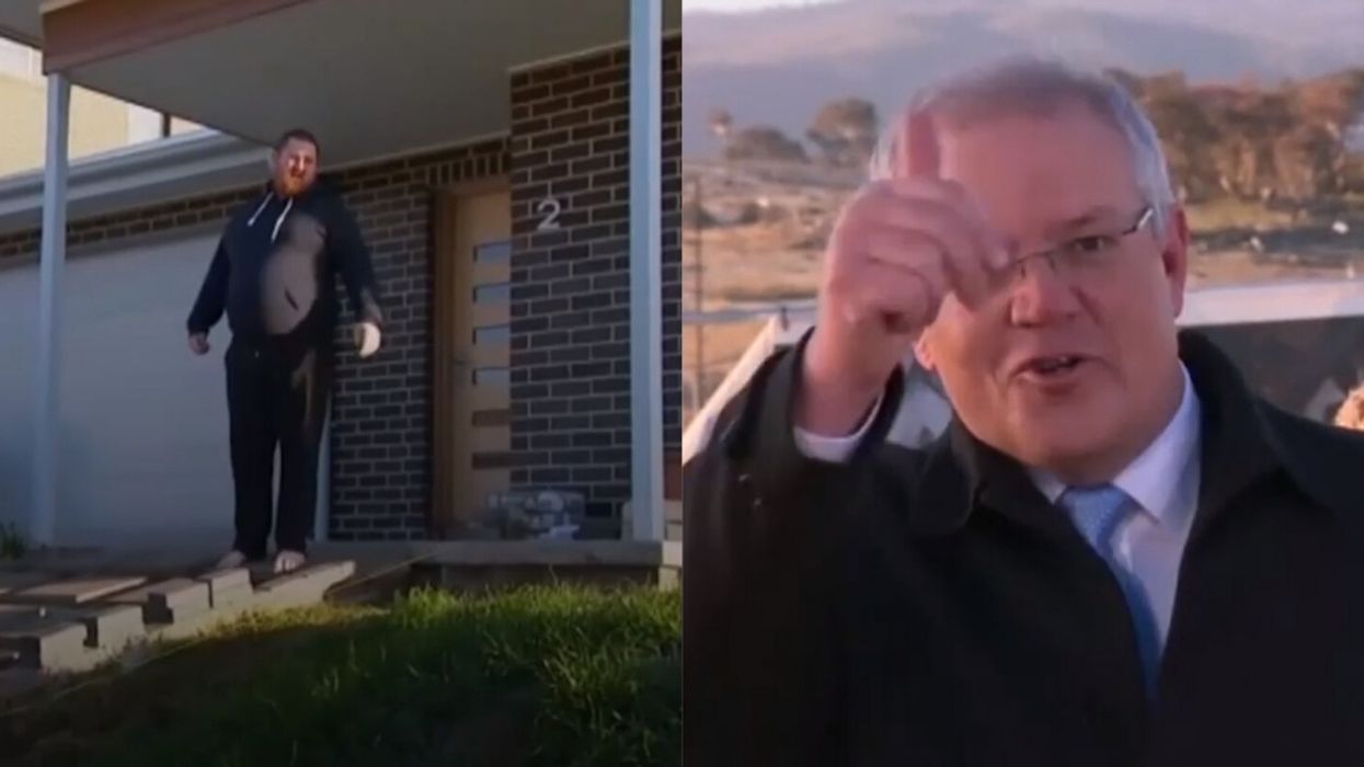 Australian Prime Minister's Press Conference Interrupted By Man Telling Journalists To Get Off His Lawn