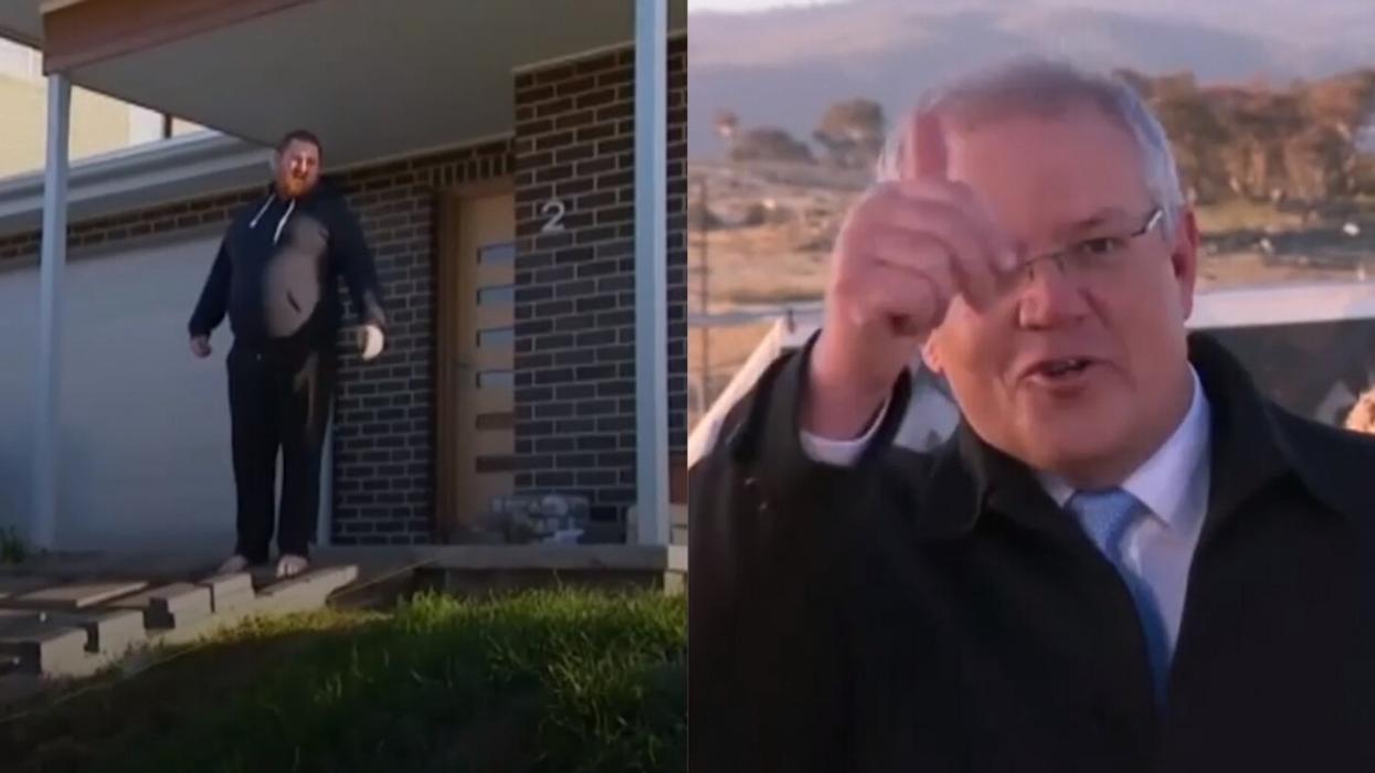 Australian Prime Minister's Press Conference Interrupted By Man Telling Journalists To Get Off His Lawn