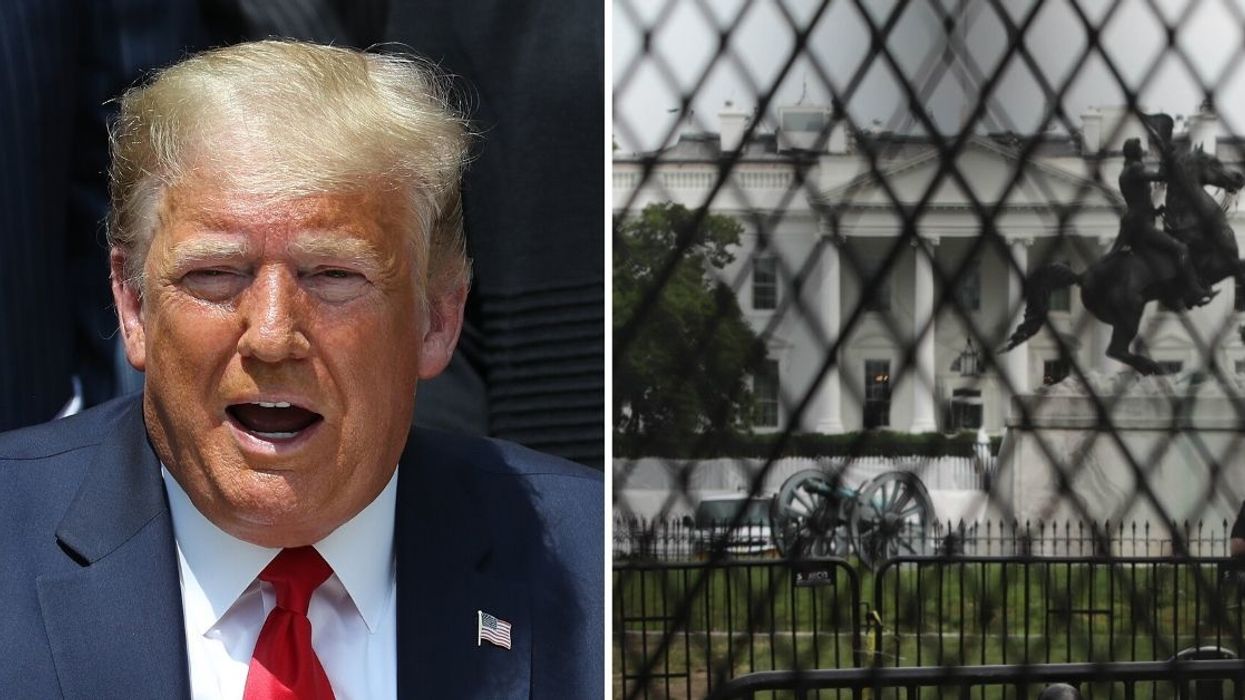 Trump Has Reportedly Built More Than Half as Much New Fencing Around the White House as He Did at the Southern Border