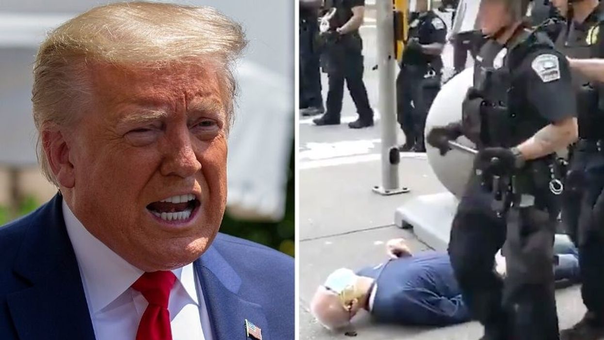 CNN Fact Checker Is at a Loss After Trump Tweets Conspiracy Theory About Buffalo Protester Who Was Pushed to the Ground