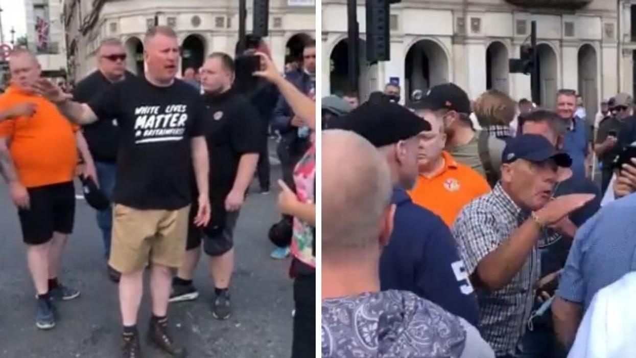 Rival Groups Of White Protesters Fight Over Who Is 'More Racist' In Bizarre Viral Video