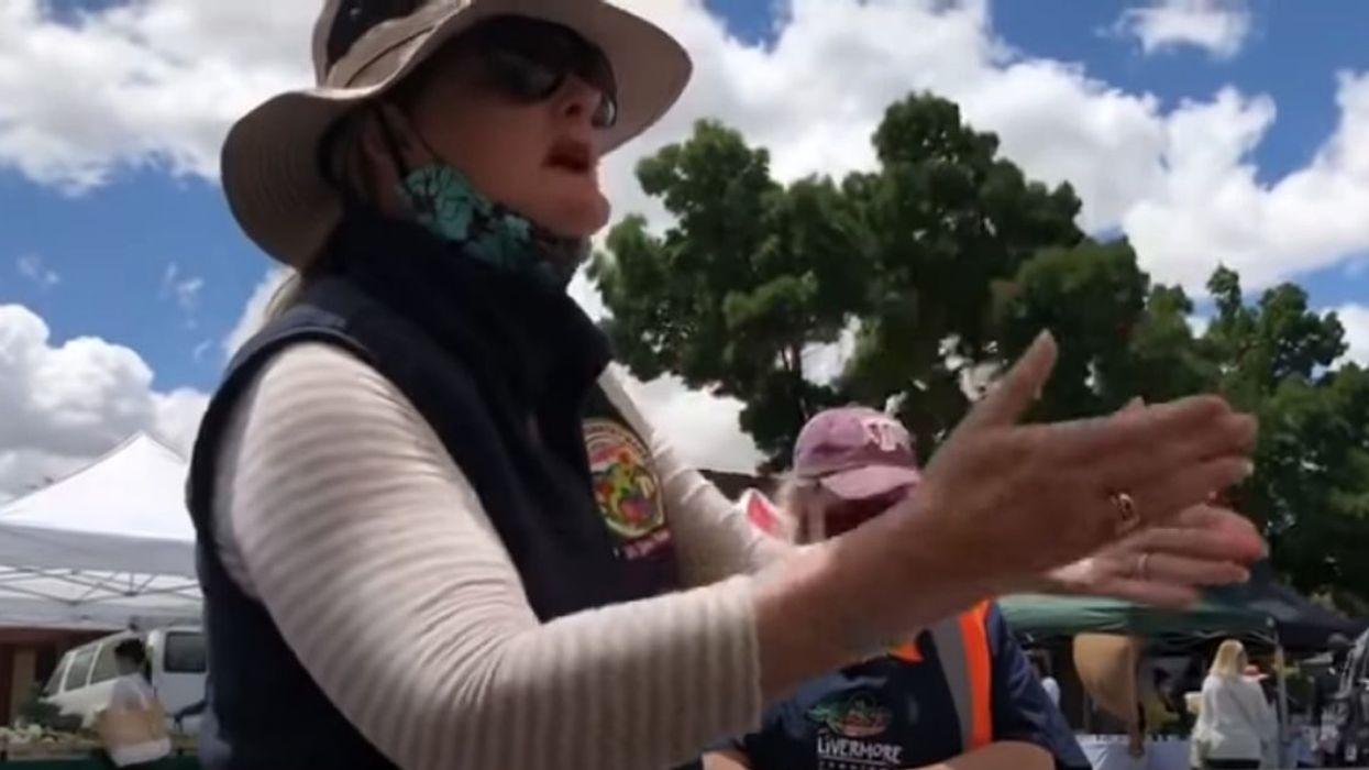 California Farmers Market 'Karen' Goes Off On Gay Vendor For Giving Out Free Pride Flags In Infuriating Video