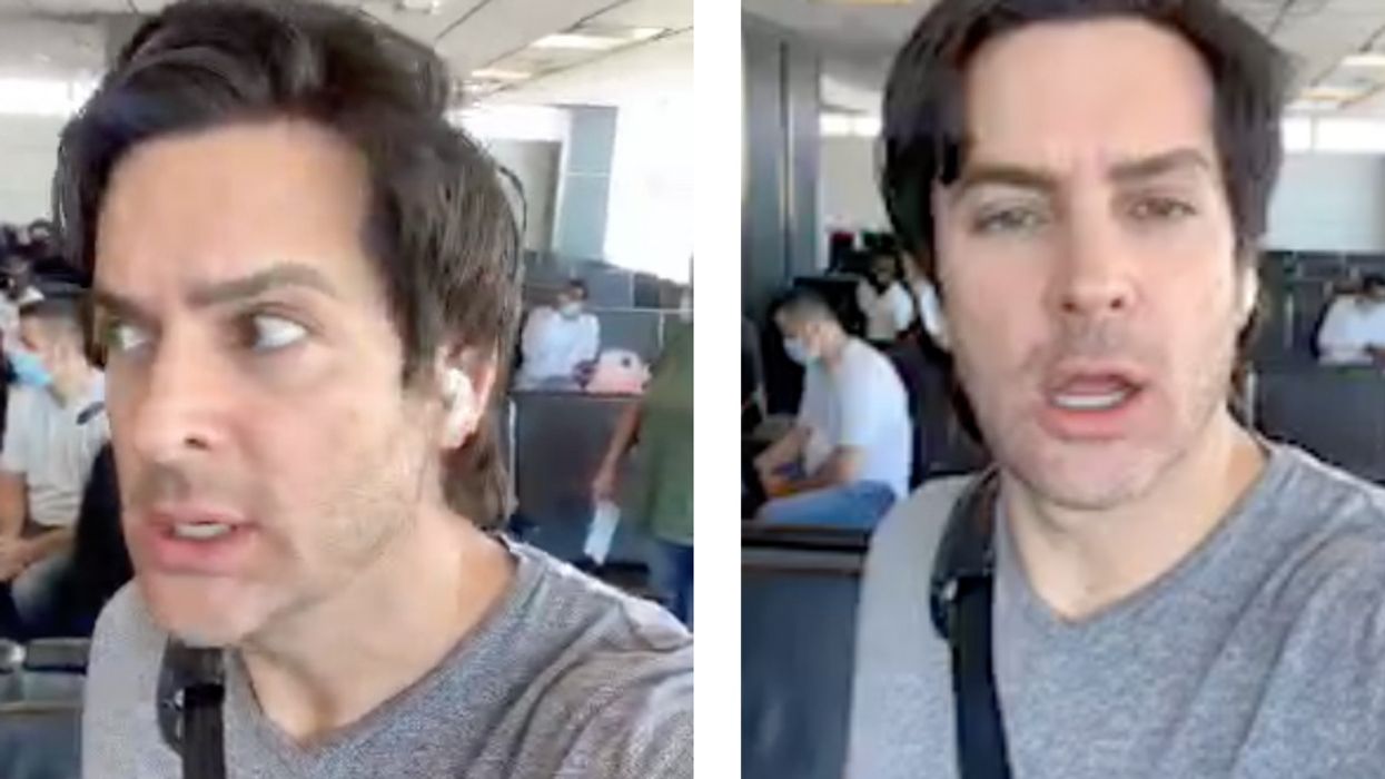 Gay Trump Supporter Has Meltdown After Being Kicked Off Flight For Refusing To Wear A Mask