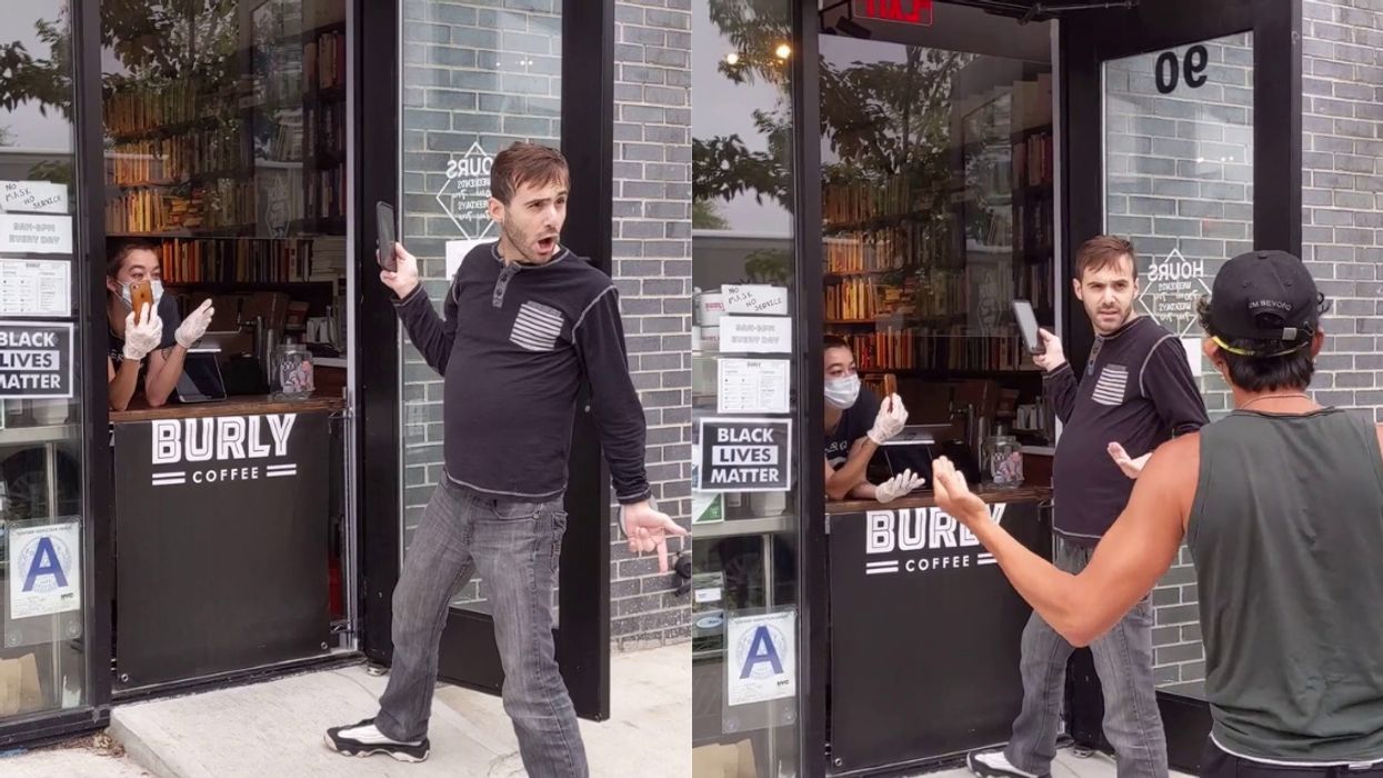 Guy Demands That Brooklyn Coffee Shop Take Down 'Black Lives Matter' Sign In Epic Meltdown