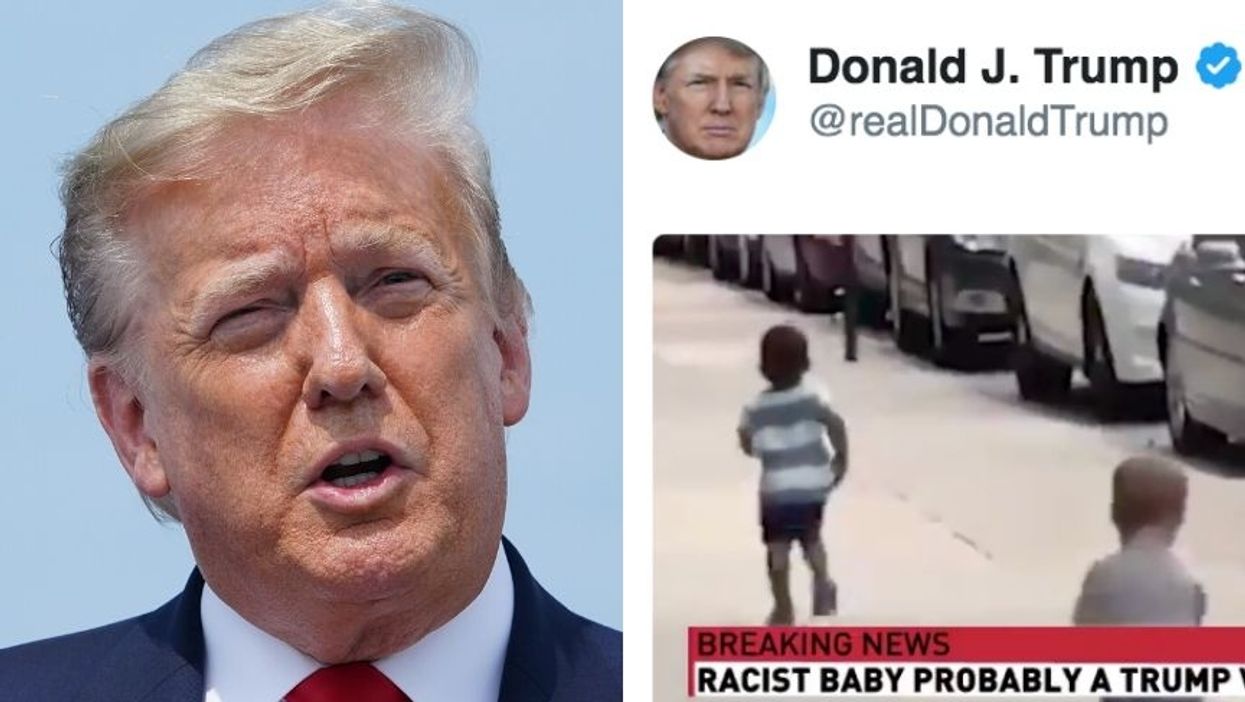 Twitter Flags Trump Tweet of Video Featuring Fake Misspelled CNN Headline as 'Manipulated Media'