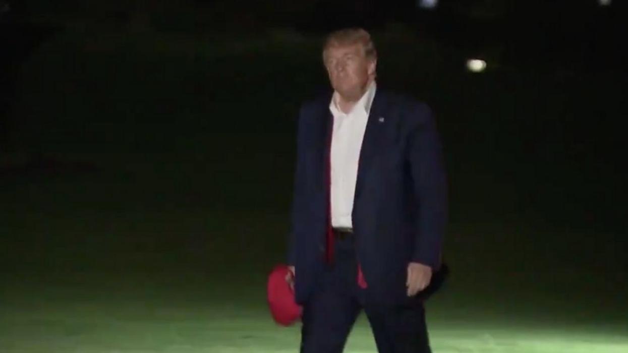 Trump's 'Walk Of Shame' After Returning To DC From His Tulsa Rally Is Getting Epically Memed