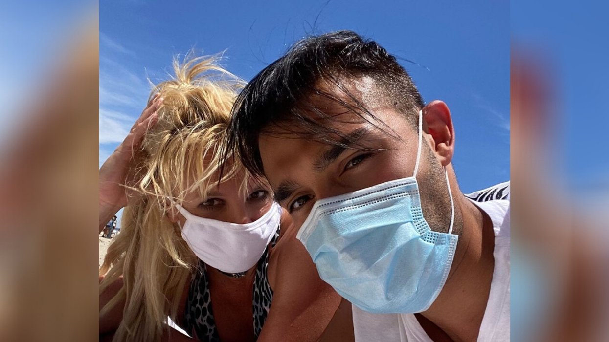 Britney Spears' Boyfriend Perfectly Responds To Trolls Who Ask Why They're Wearing Face Masks Around Each Other