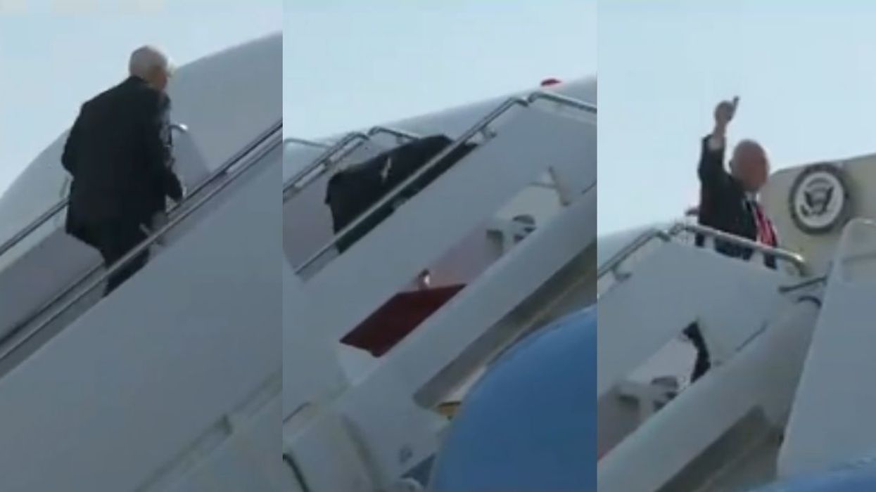 Mike Pence Roasted Hard After Tripping While Trying To Run Up Some Airplane Stairs