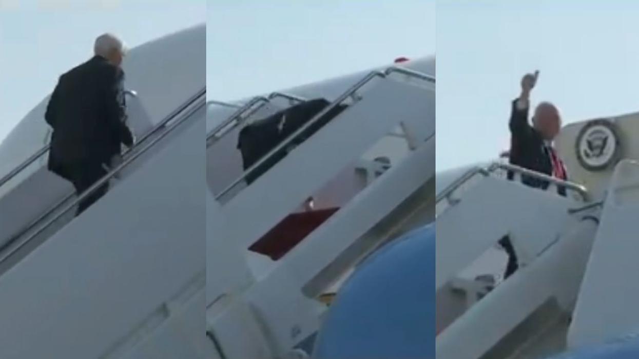 Mike Pence Roasted Hard After Tripping While Trying To Run Up Some Airplane Stairs