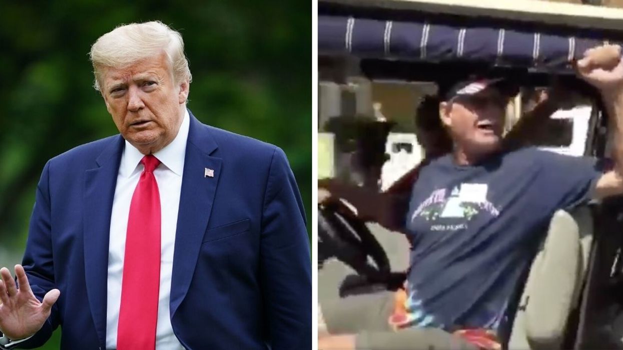 Spokesperson Claims Trump 'Did Not Hear' Supporter Yelling 'White Power' Before Retweeting Video