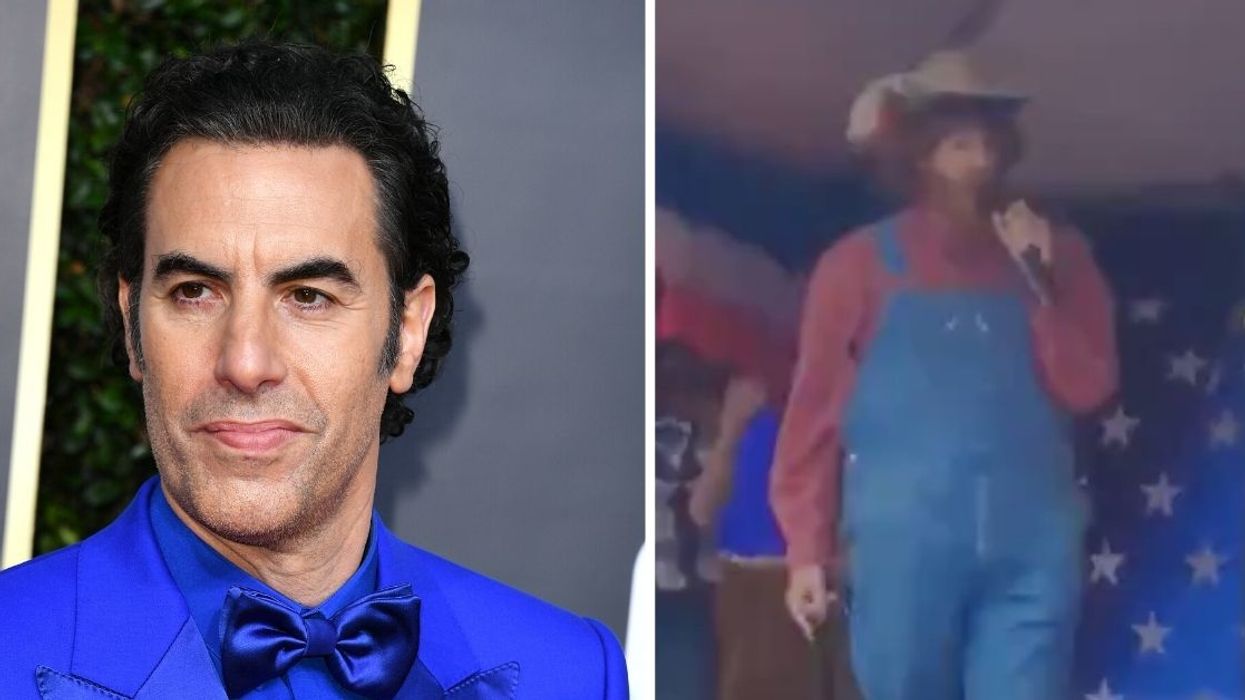 Sacha Baron Cohen Infiltrated A Right-Wing Militia's Event To Sing A Super Racist Song—And Lots Of People Joined In