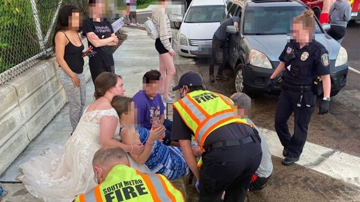 Newly-Married Bride Rushes To Aid Car Crash Victim—All While Still Wearing Her Wedding Dress