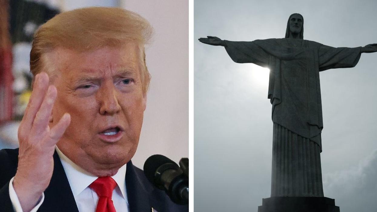 Trump Campaign Vows To Protect Famous Jesus Statue From Being Destroyed—Except It's In Brazil