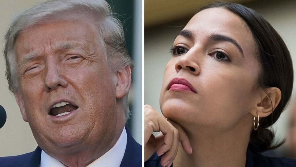 AOC Perfectly Claps Back at Trump After He Called Her 'Not Talented' During Unhinged Rose Garden Event