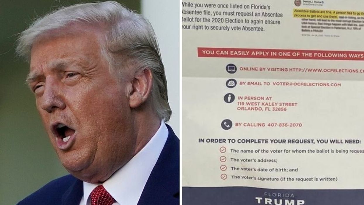 Florida Republican Party Doctored a Trump Tweet to Promote Mail In Voting Among Unenthusiastic Republican Voters