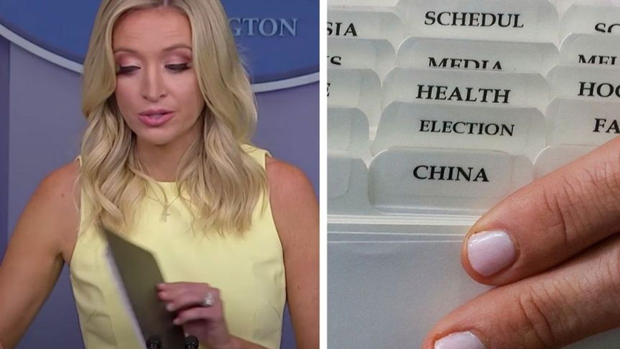 A Photographer Finally Got a Close-Up Shot of the Tabs on Kayleigh McEnany's Press Briefing Binder and Yeah, It's a Lot