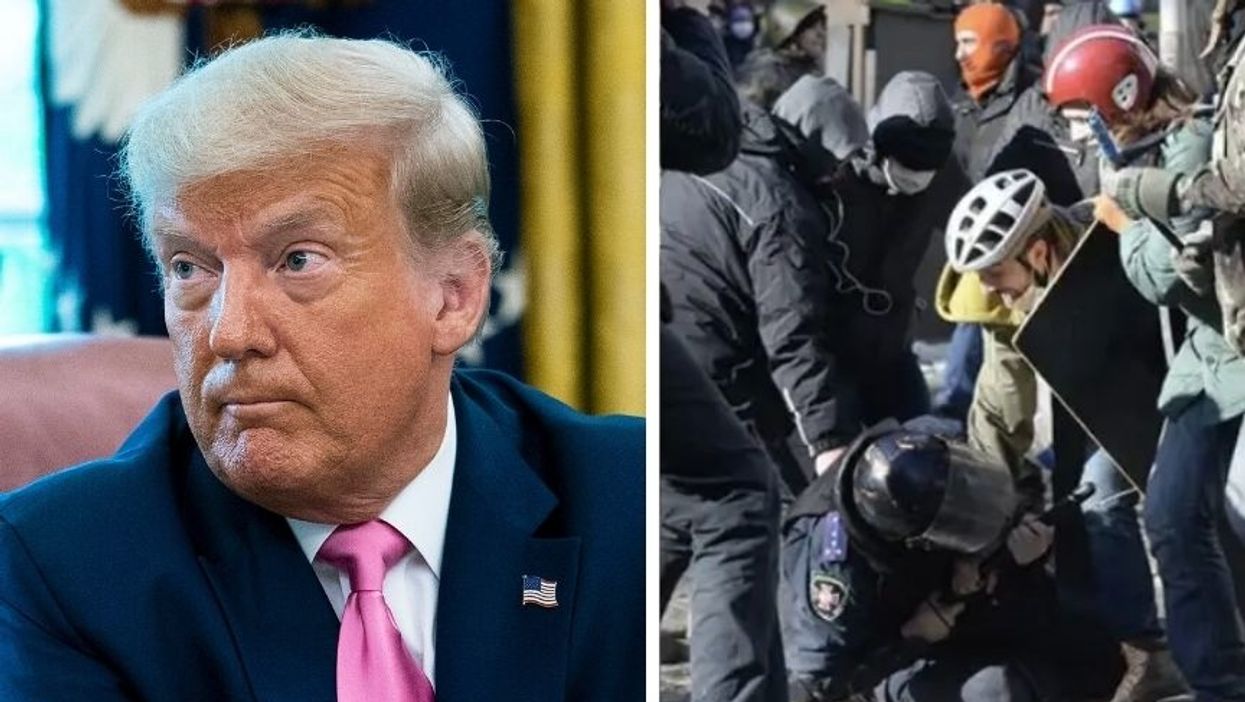 Trump Campaign Uses 2014 Photo of Ukrainian Protest in Facebook Ad to Portray US Protests as 'Chaos and Violence'