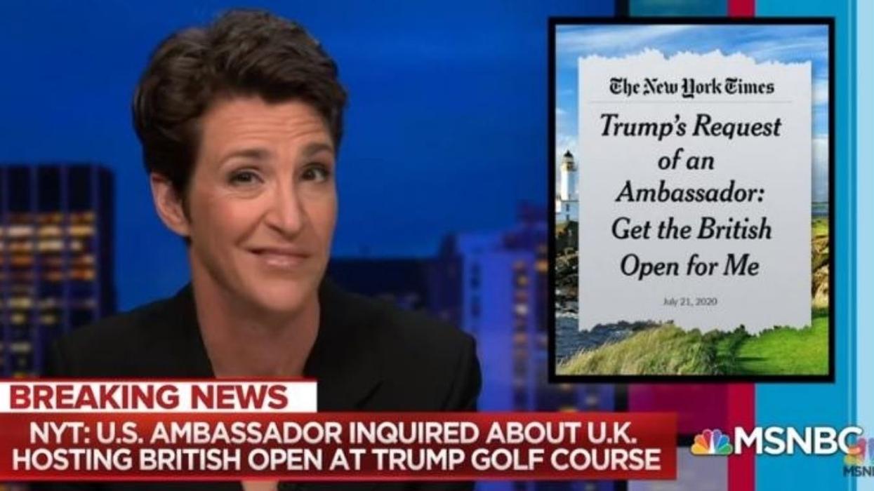 Rachel Maddow Slams Trump In Blistering Rant Over His Newest Scandal Involving Golf Tournament