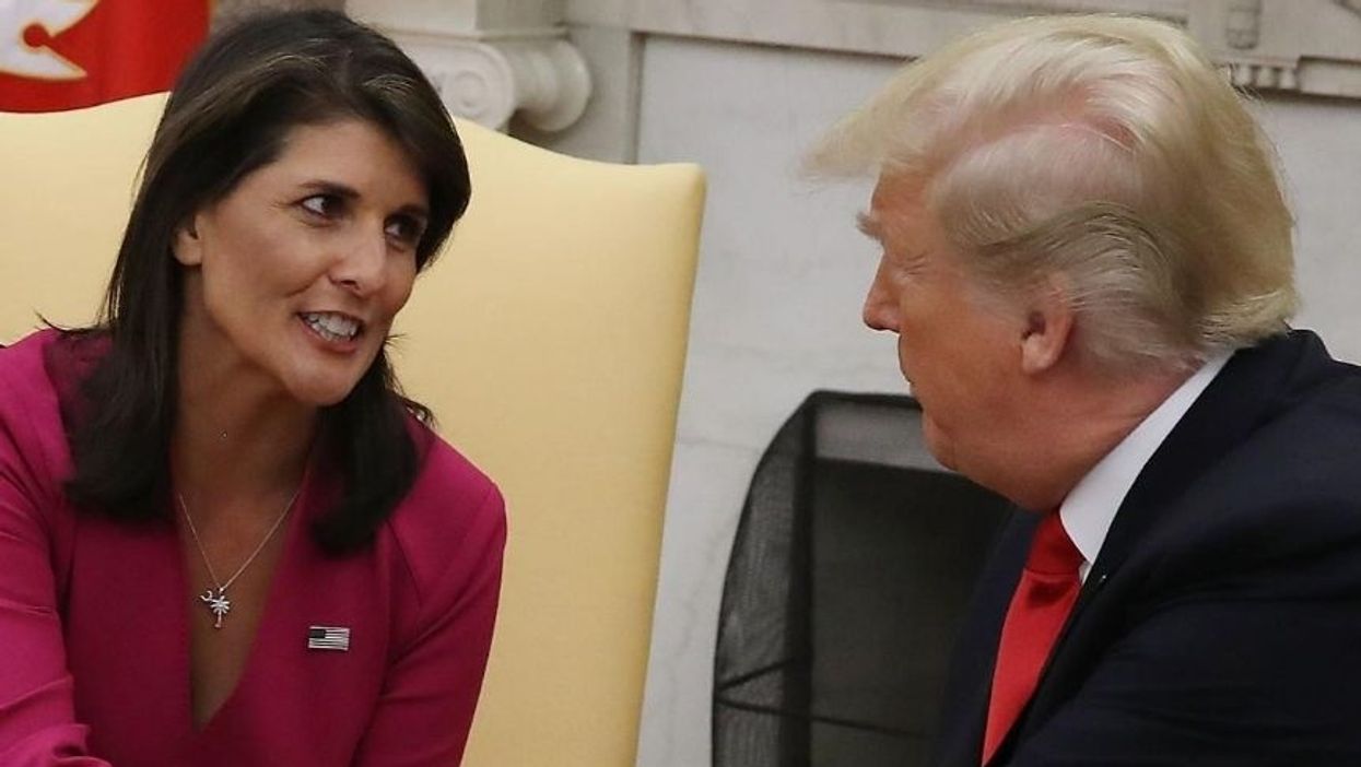 Nikki Haley Gets Eviscerated for Tweet Praising Trump as 'Selfless' After He Canceled His Florida Convention