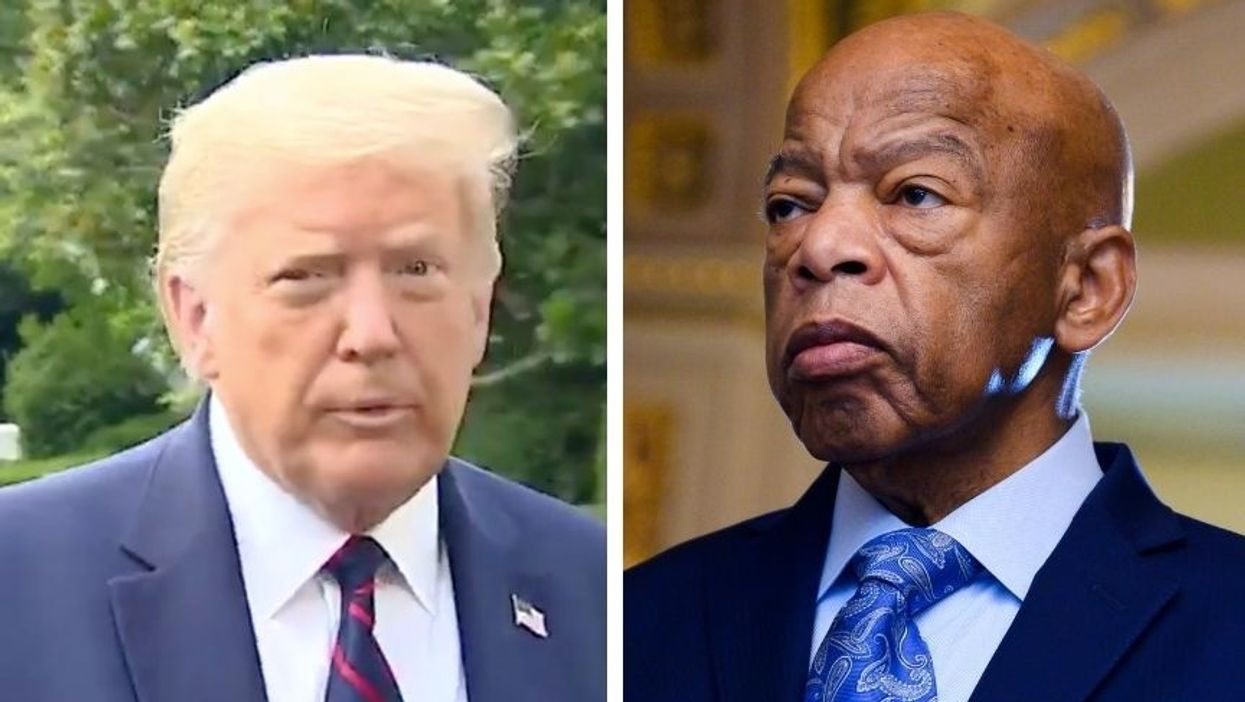 Trump Was Asked If He'd Pay Respects to John Lewis in the Capitol and His Blunt Response Was Peak Trump