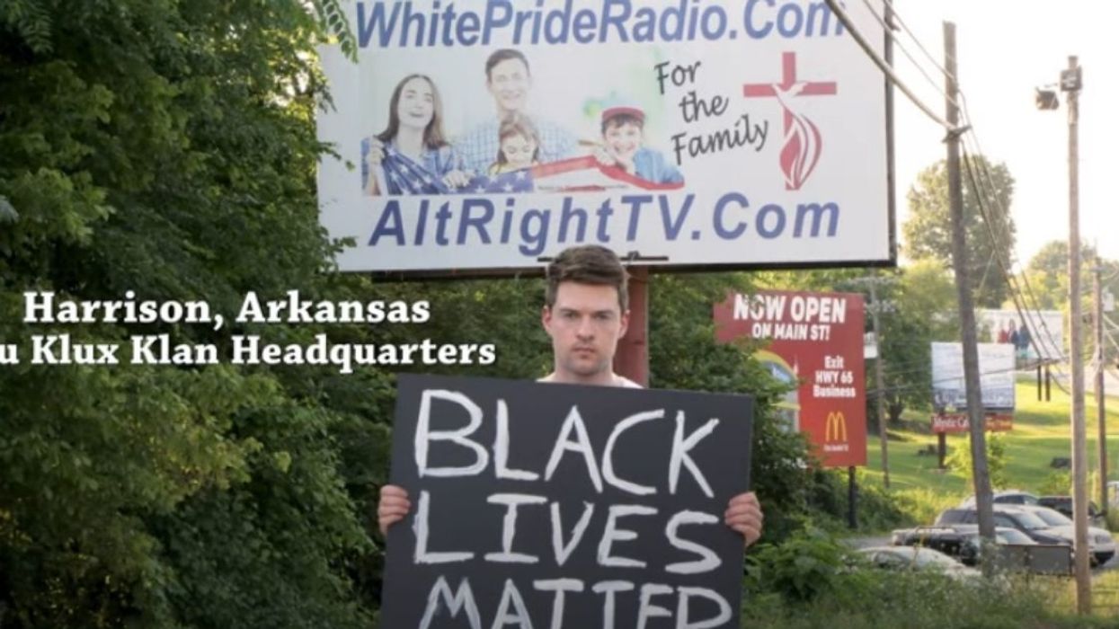 Guy Hit With Torrent Of Racism For Holding Up Black Lives Matter Sign In 'America's Most Racist Town'